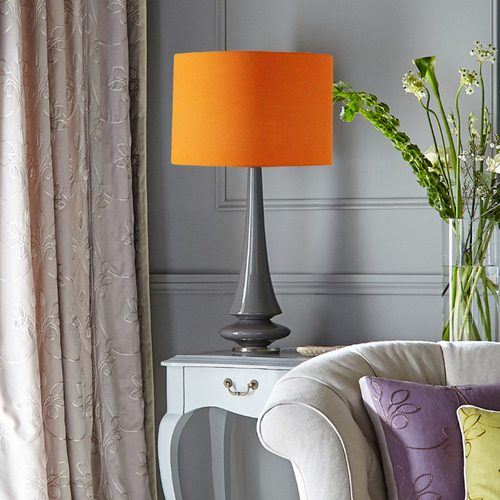 Orange and grey deals lampshade